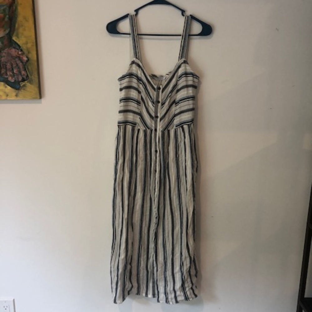 Zara Stripped Strappy Dress sz M - Spring 2019 - Picture 4 of 8